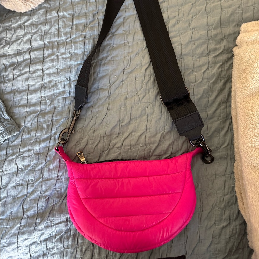Pink puffy Crossbody Bag